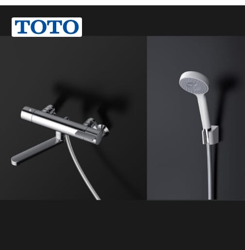 TBV03401J1工事費込みセット｜TOTO浴室水栓 壁付きサーモスタット付き混合シャワー水栓