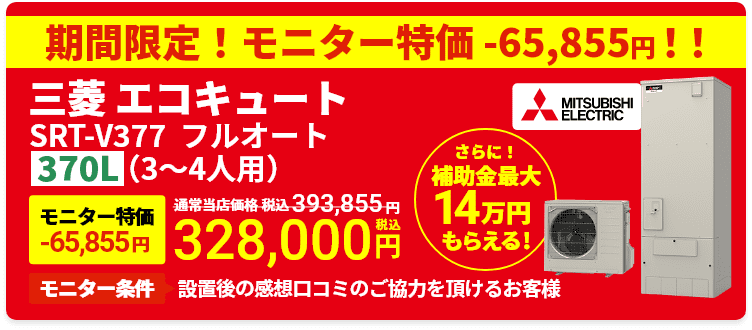モニター限定特価