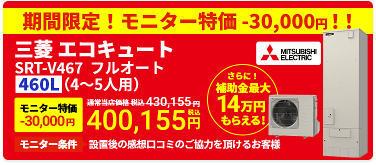 モニター限定特価