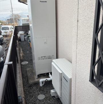 大分市Hエコキュートの施工事例工事後写真