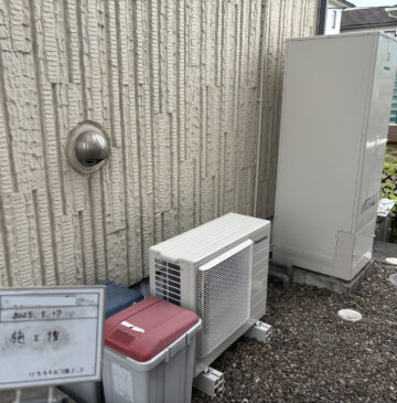 大分市H様エコキュートの施工事例工事後写真
