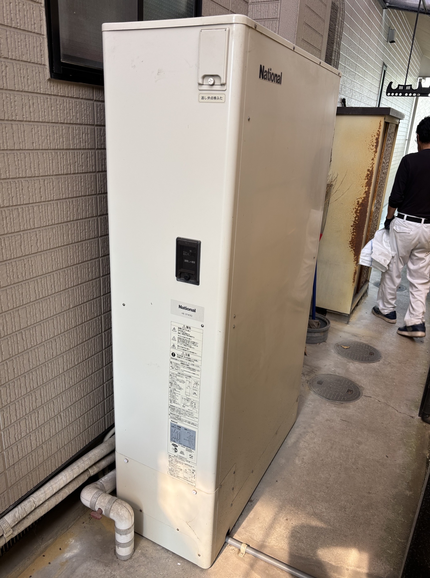 大分市Y様邸HE-H37LQSパナソニックエコキュート交換事例工事前写真2
