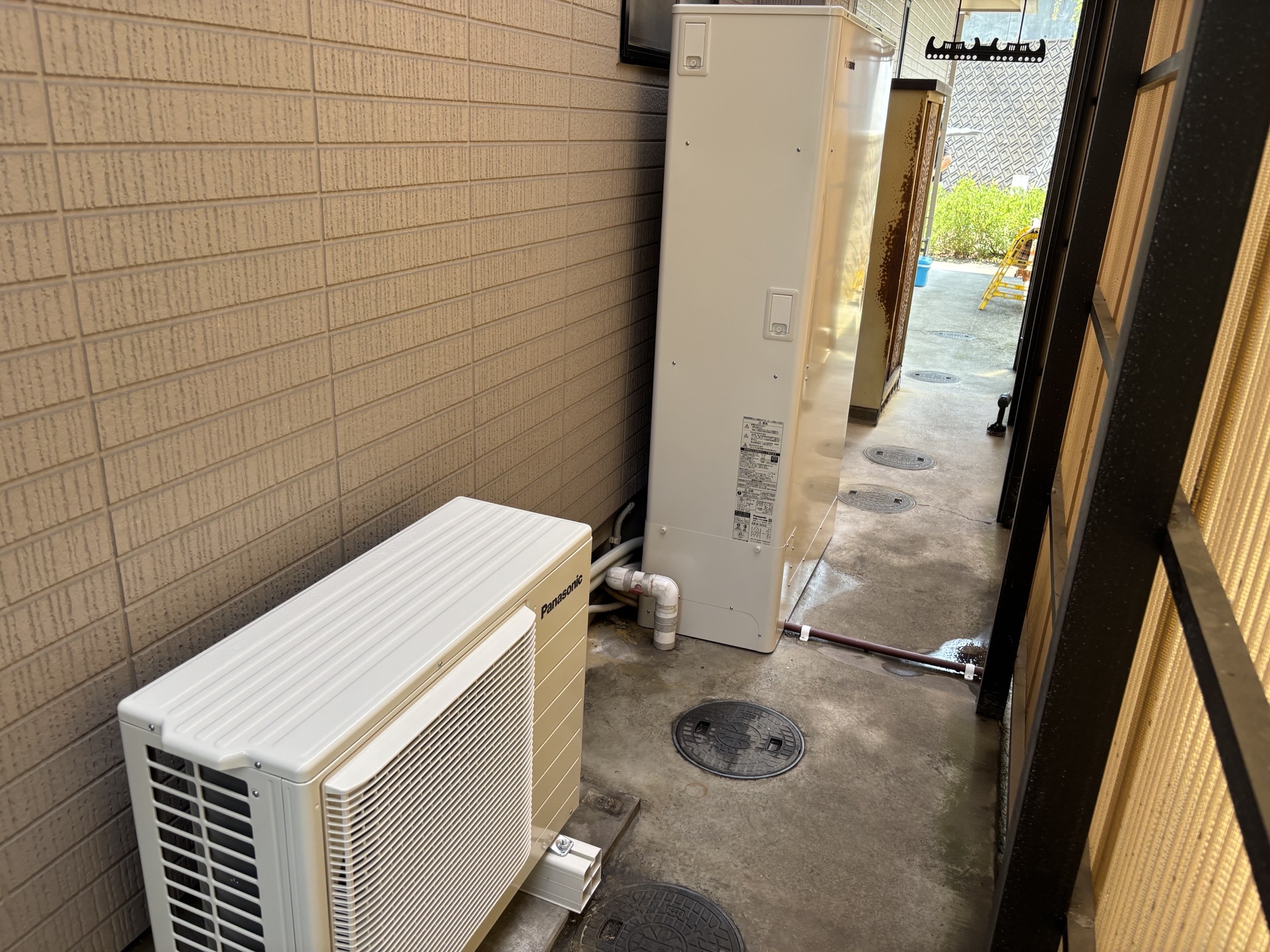 大分市Y様邸HE-H37LQSパナソニックエコキュート交換事例工事後写真