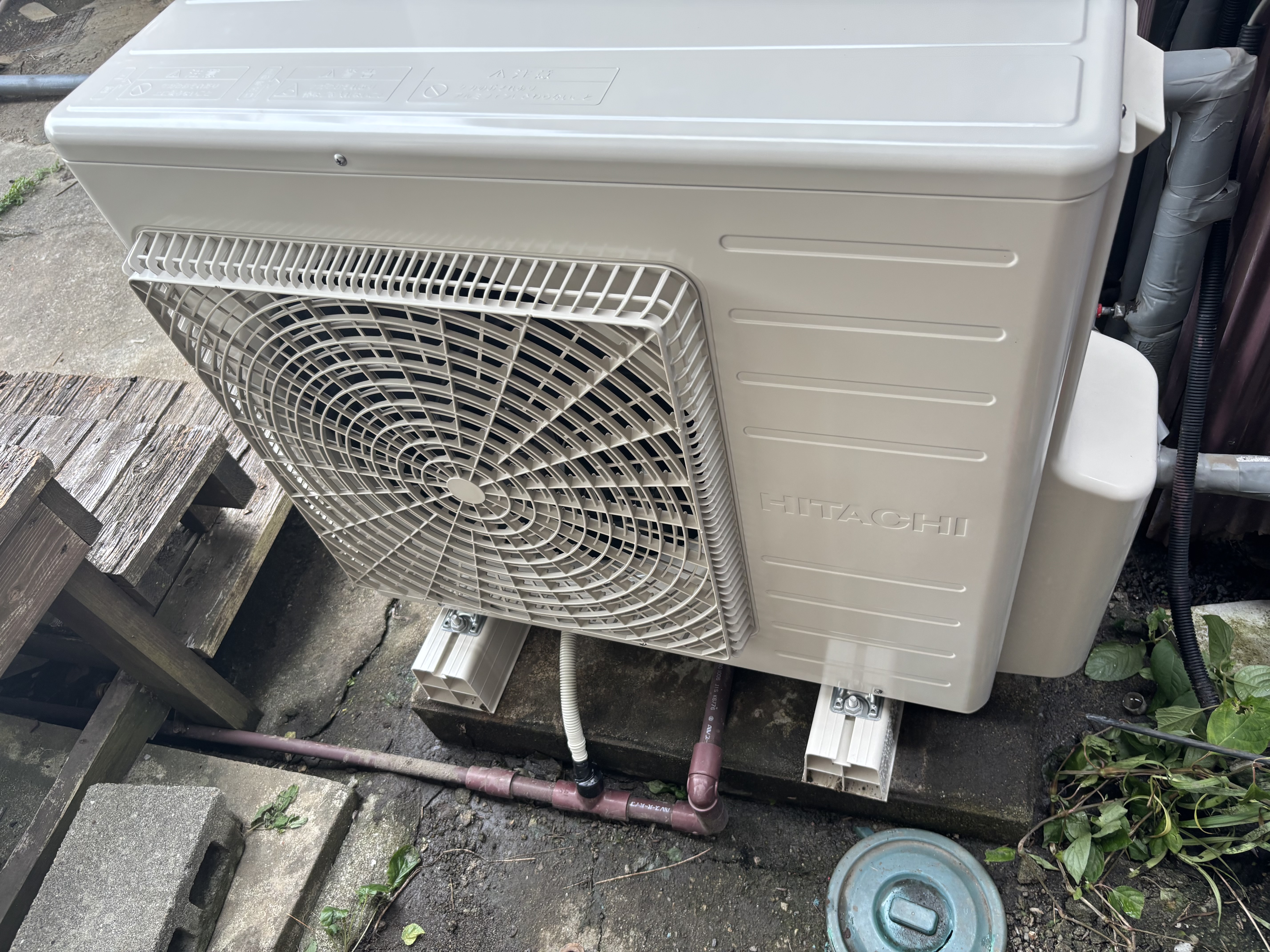 大分市T様BHP-ZN37WU 日立製給湯専用エコキュート交換施工事例工事後写真2