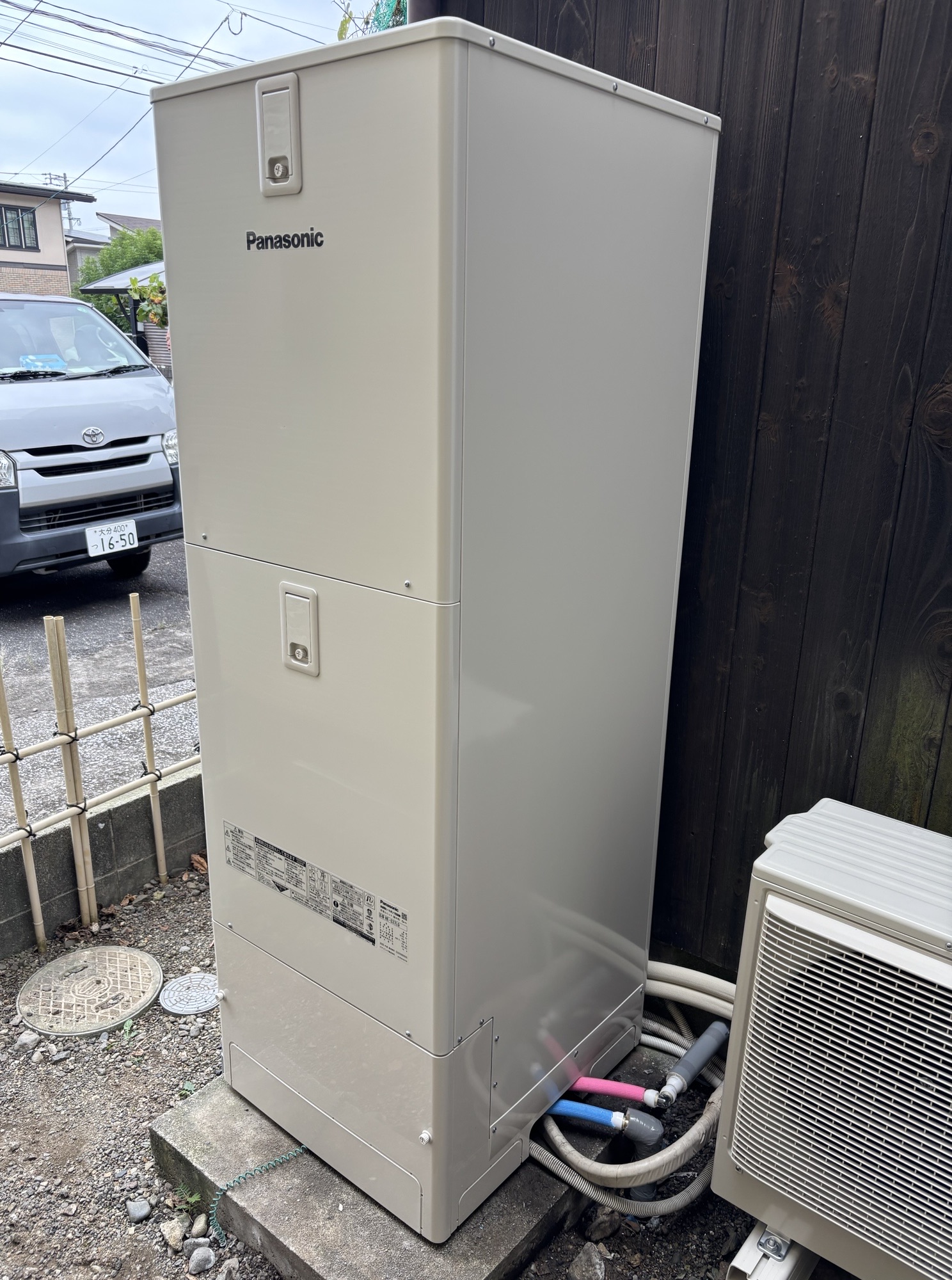 大分市S様邸HE-S37LQS パナソニックエコキュート交換施工事例工事後写真2