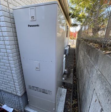 日出町Oエコキュートの施工事例工事後写真