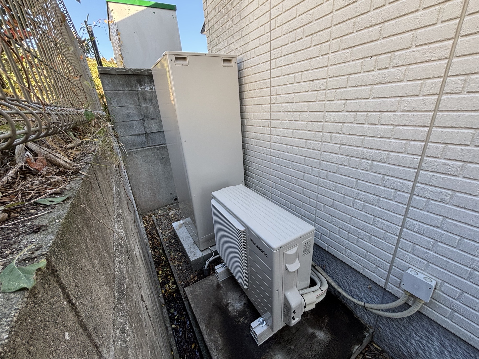 日出町O様邸電気温水器～エコキュート交換　HE-S37LQS施工事例工事後写真2