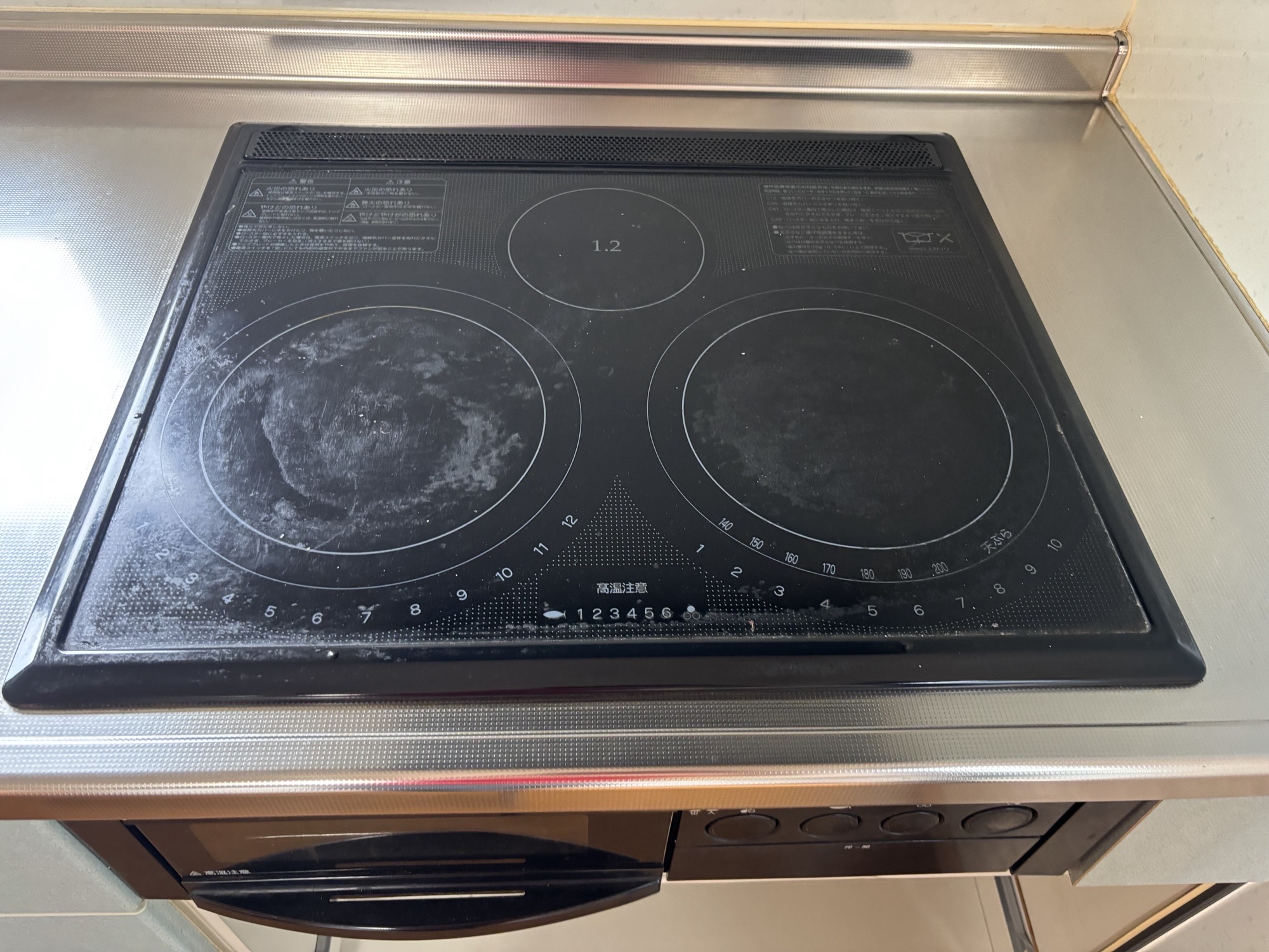 大分市W様邸IHコンロ パナソニック製KZ-L32AST交換施工事例工事前写真