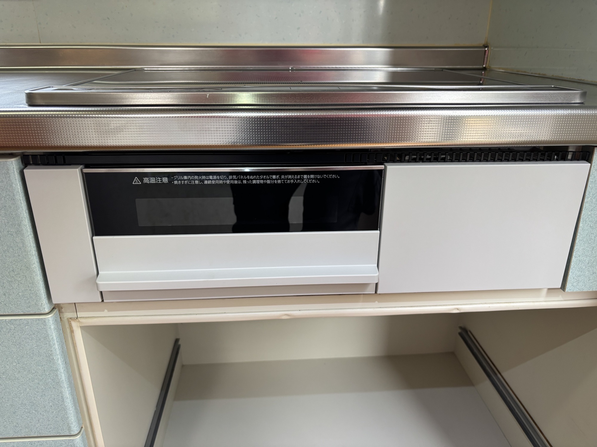 大分市W様邸IHコンロ パナソニック製KZ-L32AST交換施工事例工事後写真2