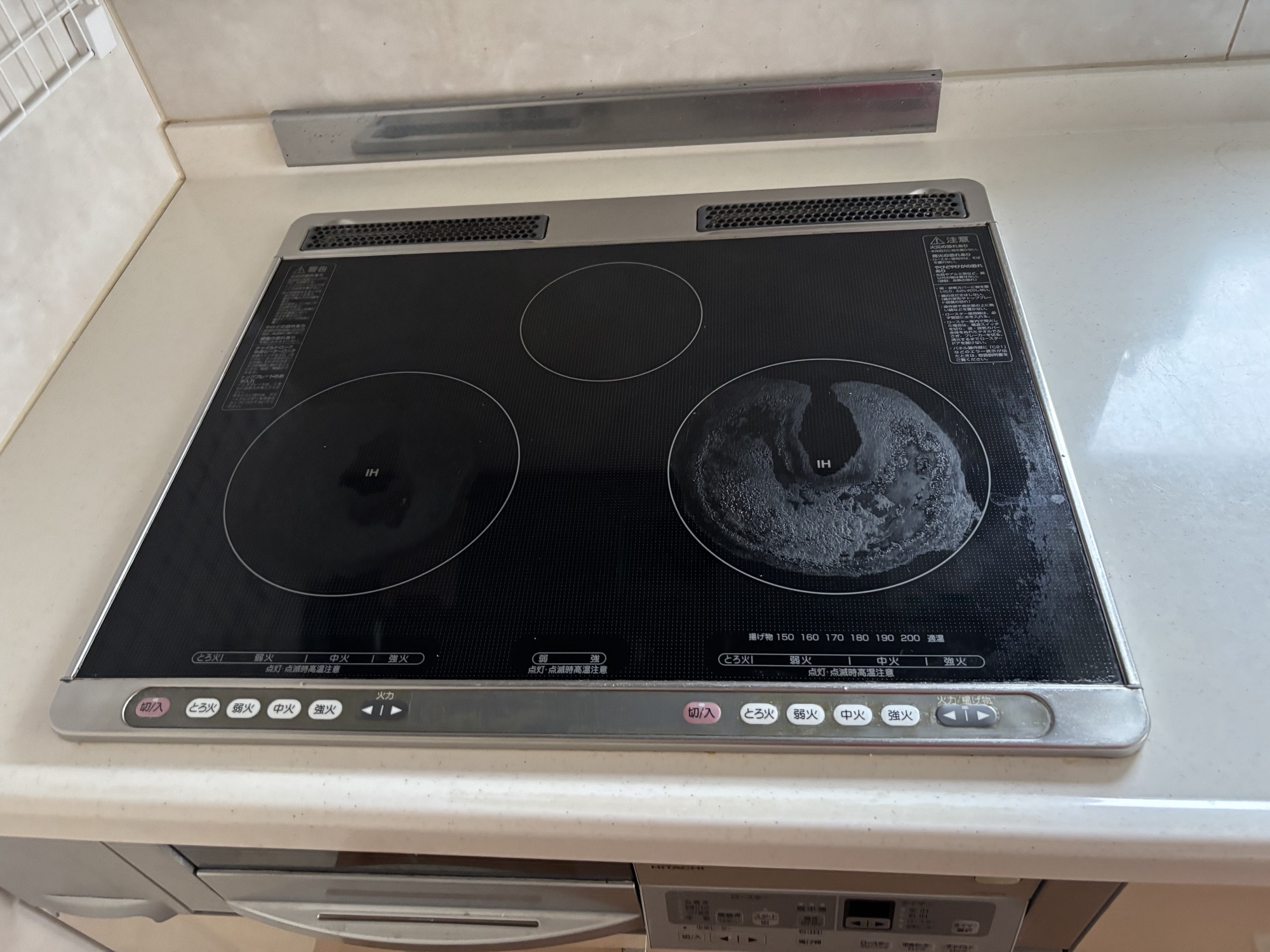 大分市K様邸IHコンロ　パナソニック製KZ-L32AS交換事例工事前写真