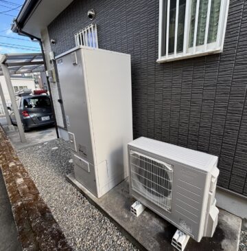 由布市Yエコキュートの施工事例工事後写真