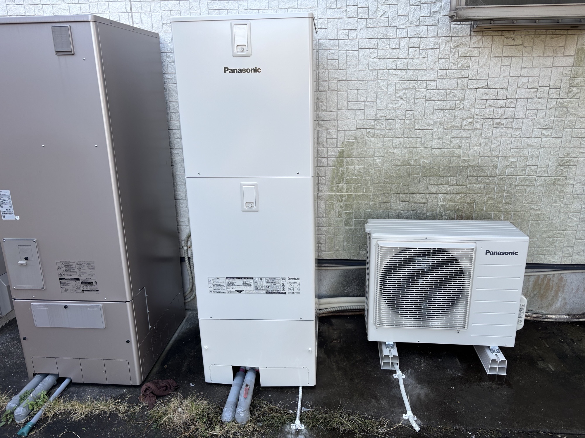 大分市N様邸エコキュート交換　パナソニックHE-SU37LQS工事後写真