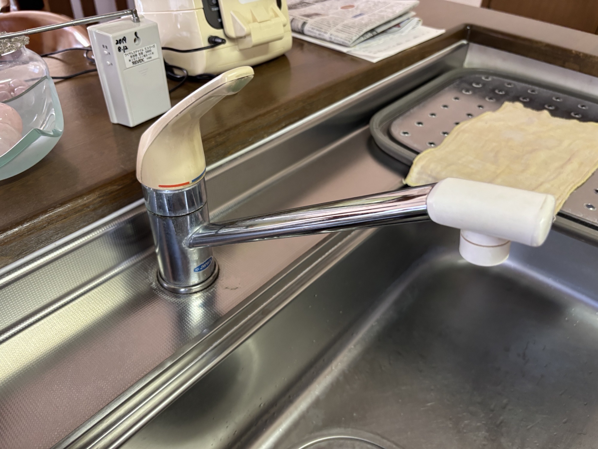 大分市T様邸キッチン水栓交換 SANEI K87111JV-13工事前写真