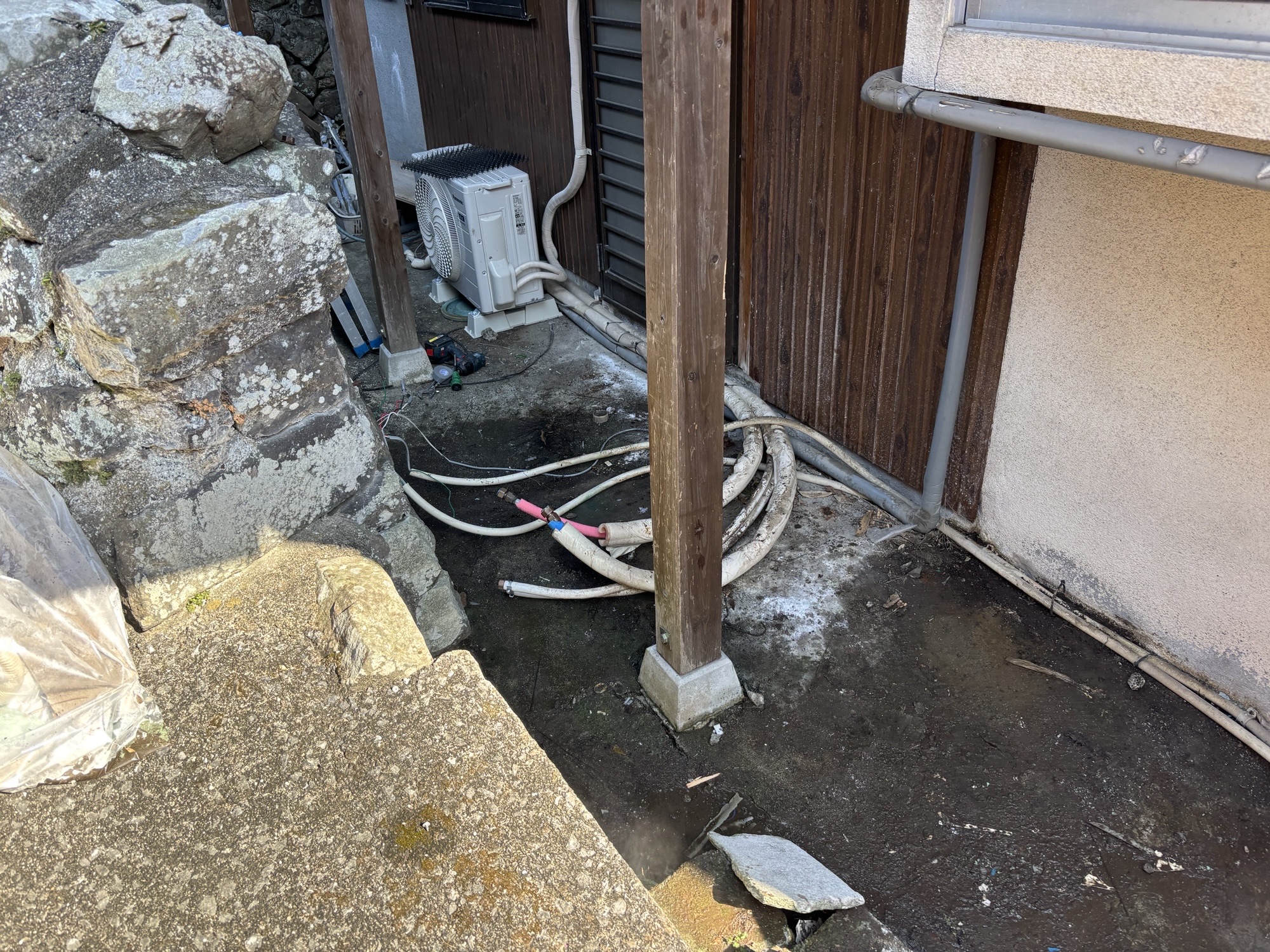 臼杵市H様邸エコキュート交換　パナソニックHE-SU37LQS工事イメージ01