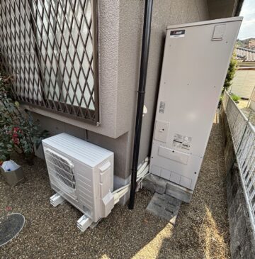 大分市Nエコキュートの施工事例工事後写真