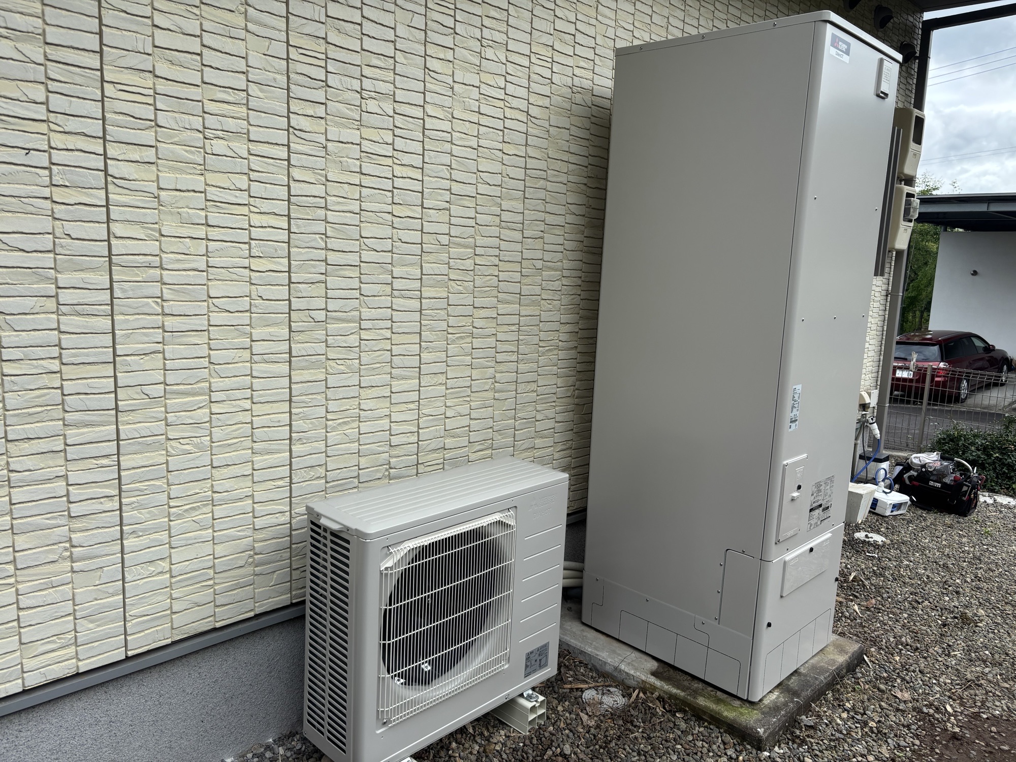 日出町Y様邸電気温水器～エコキュート工事後写真