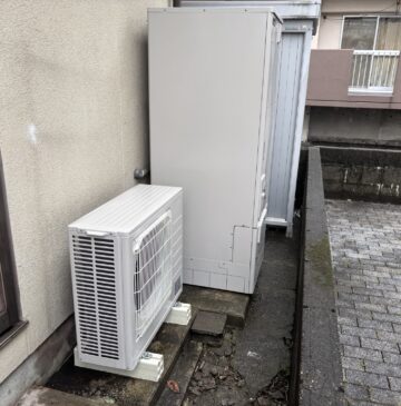 大分市Sエコキュートの施工事例工事後写真