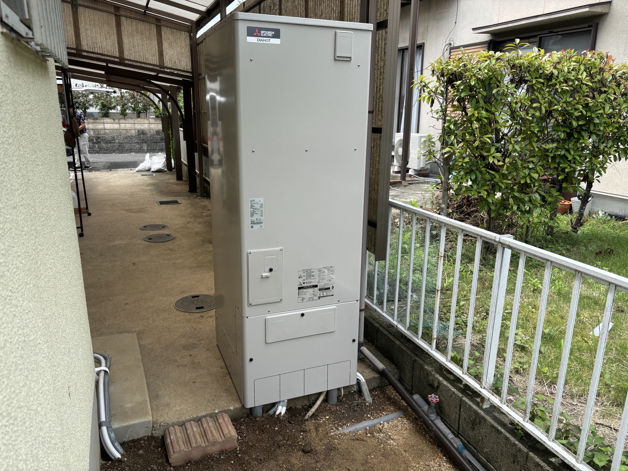 大分市S様邸電気温水器～エコキュート交換工事後写真