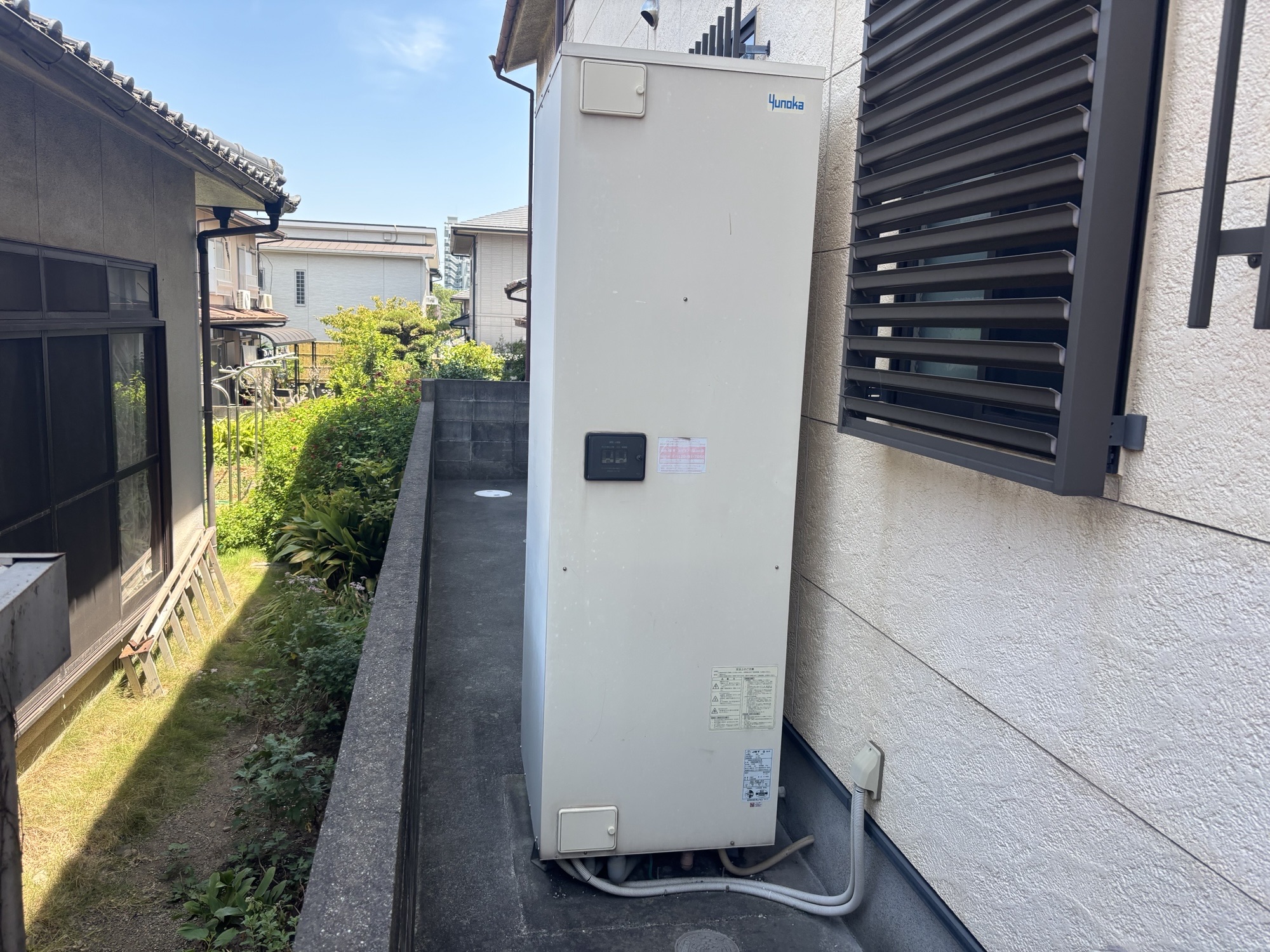 大分市K様邸電気温水器～エコキュート交換工事前写真