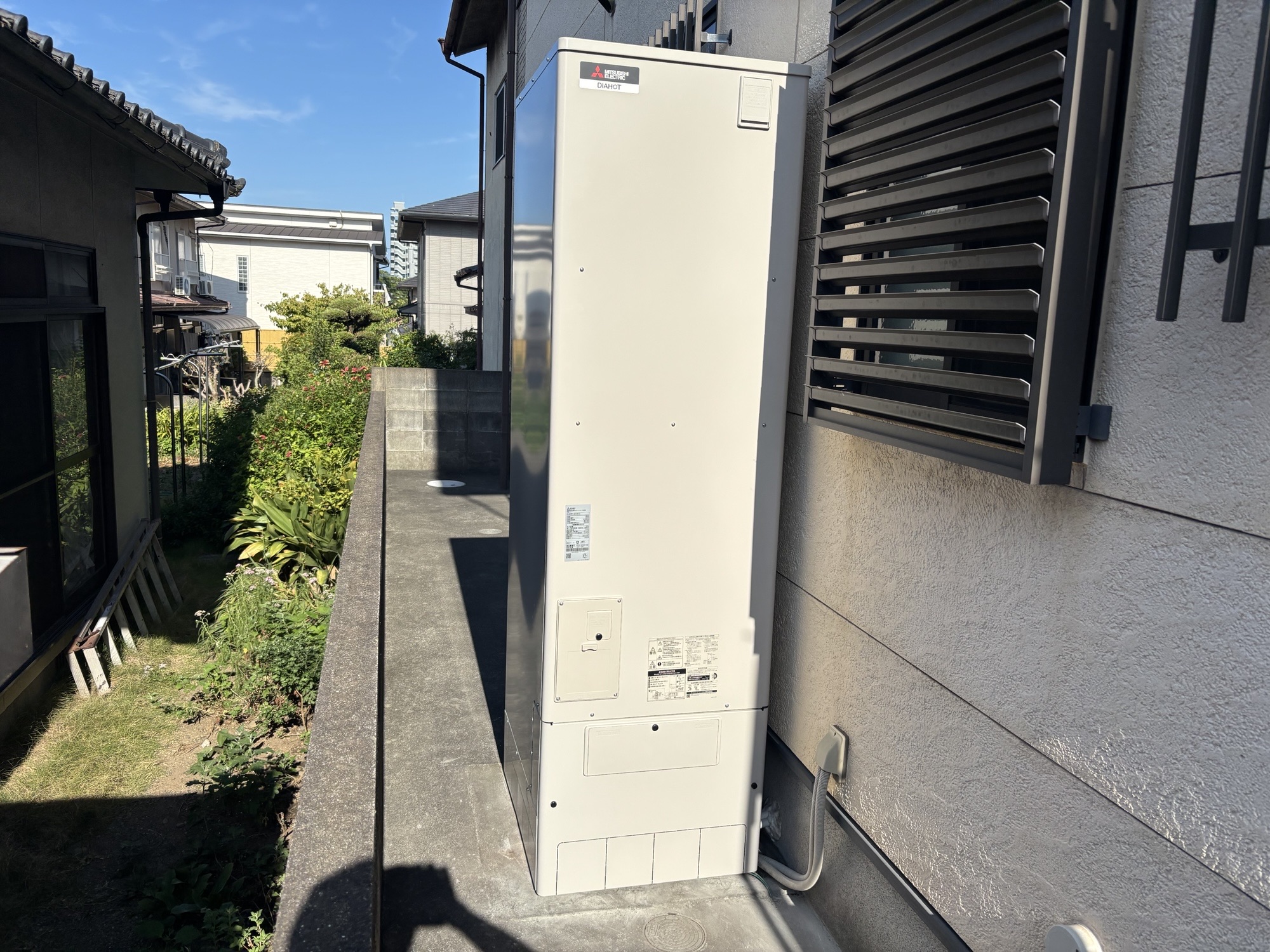 大分市K様邸電気温水器～エコキュート交換工事後写真
